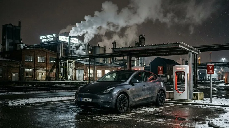 Mercedes EQC charging at a home charger